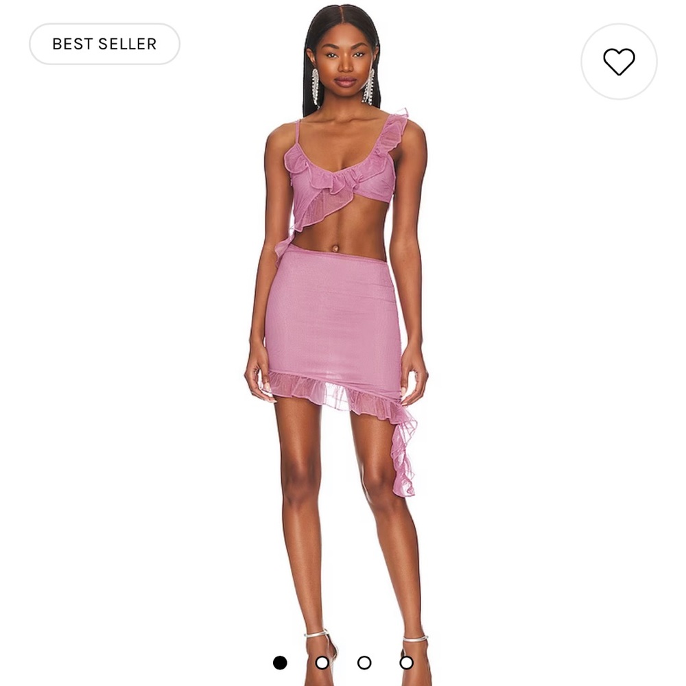 NWOT: Revolve (MORE TO COME): Women’s Payton Ruffle Dress in Pink - Size XS